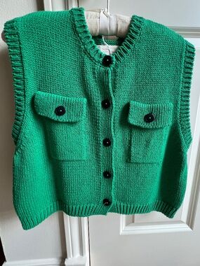 Cordera Cropped Vest, One Size